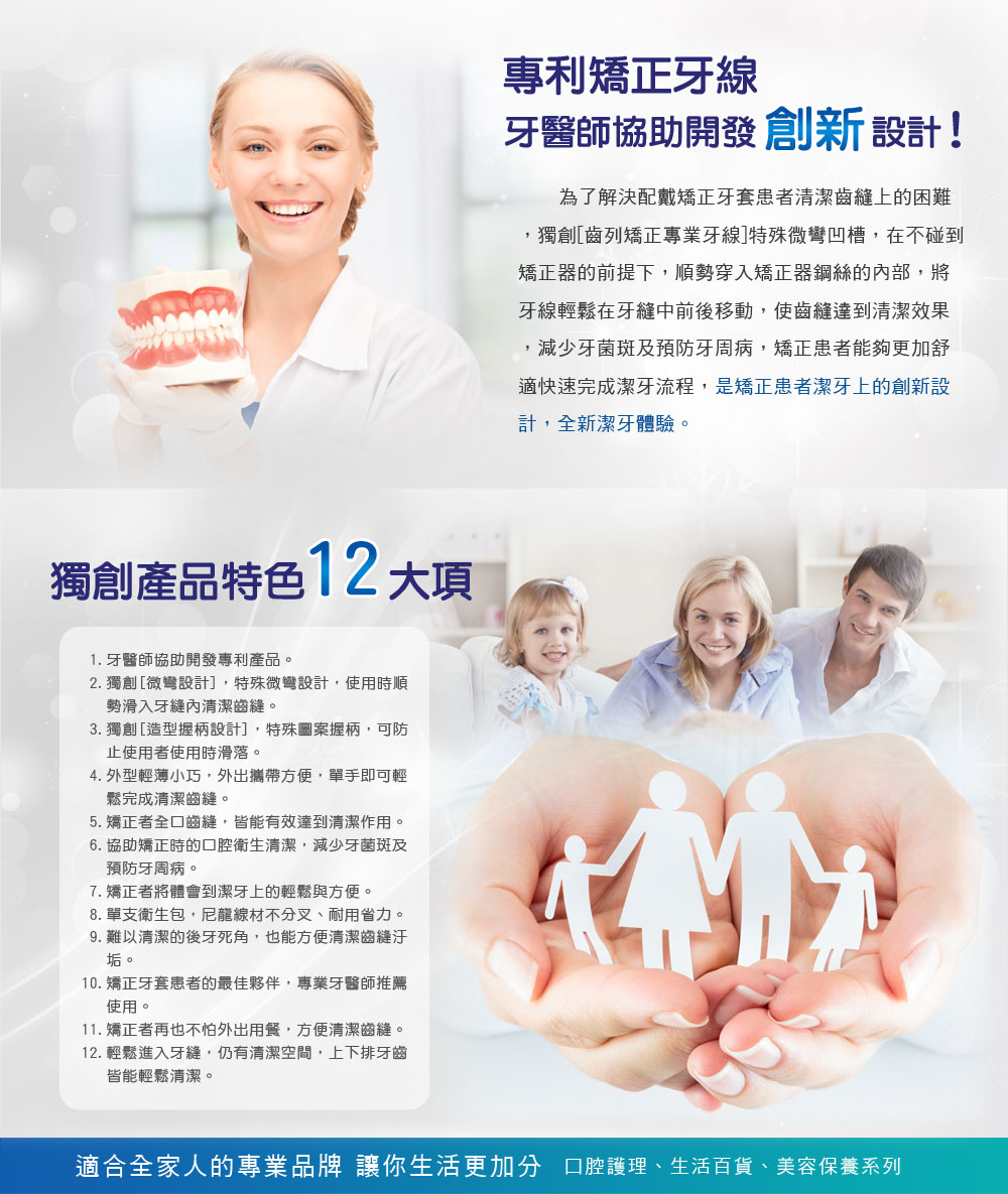 專利矯正牙線 牙醫師協助開發創新設計